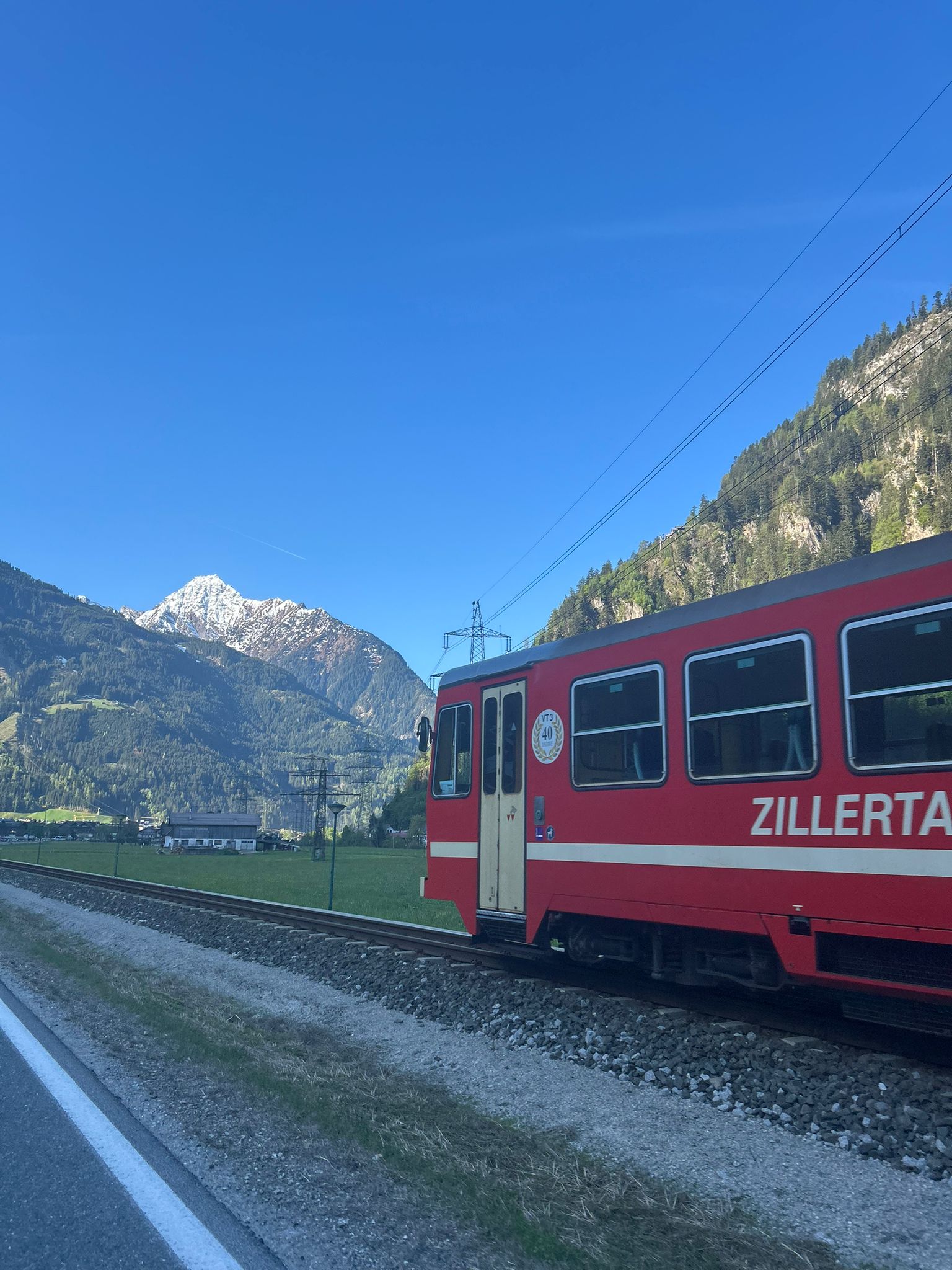 Het treintje dat door het Zillertal pendelt